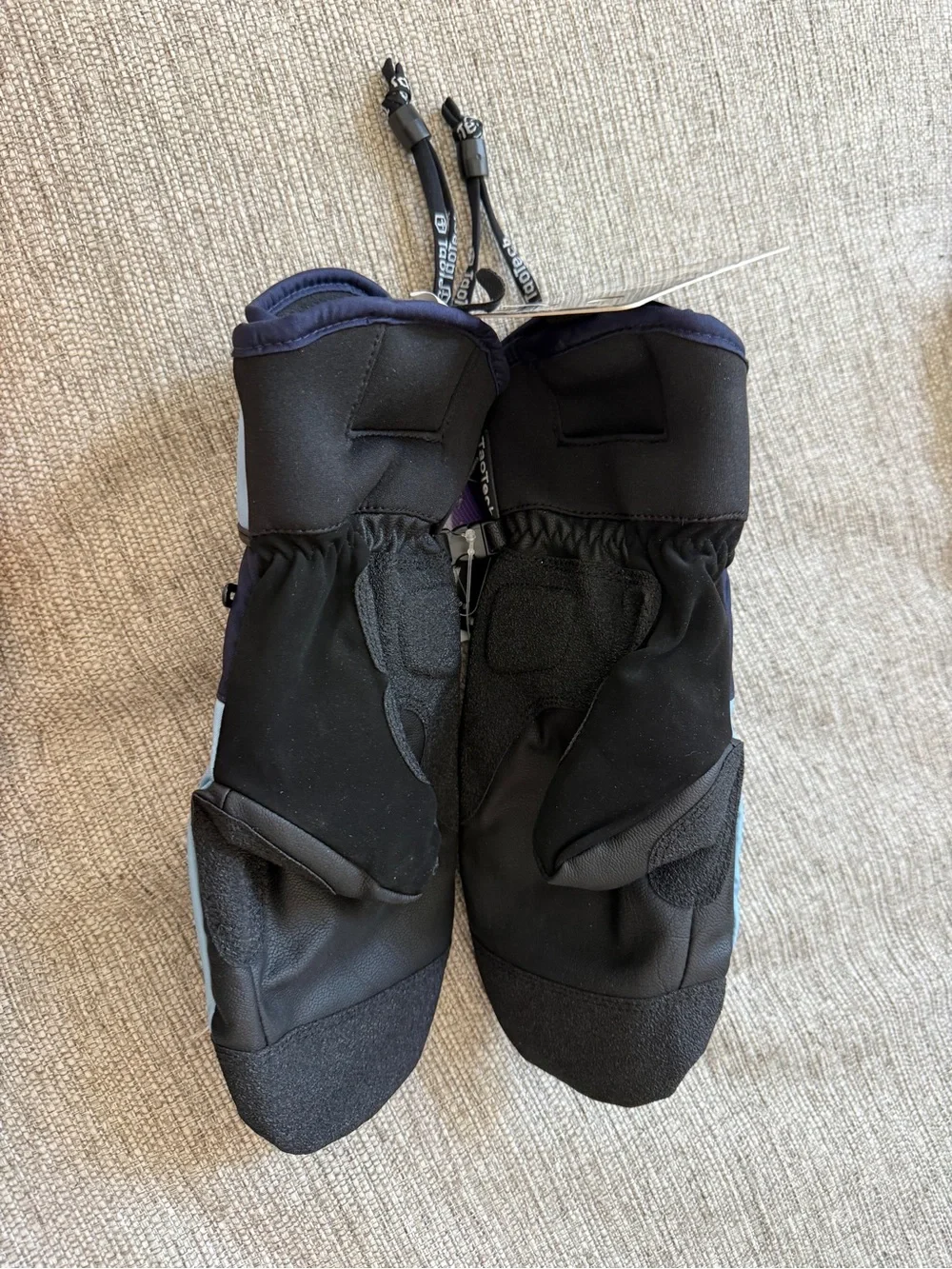 Women’s Navy and Light Blue Winter Mittens